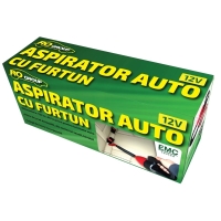 Aspirator auto cu furtun si lampa iluminare RoGroup, 12V, 35 W