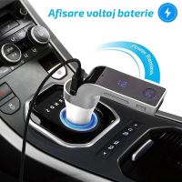 Modulator FM Handsfree Bluetooth Siegbert CARG7, USB, card SD, culoare gold