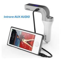 Modulator FM Handsfree Bluetooth Siegbert CARG7, USB, card SD, culoare gold
