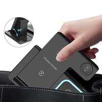 Incarcator wireless 15W 3in1 pentru telefon, ceas si casti, intrare USB Type C, negru 