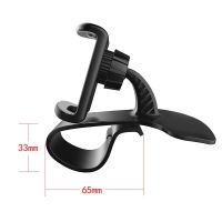 Suport auto pentru telefon, rotativ 360, prindere cu clema pe bord, negru