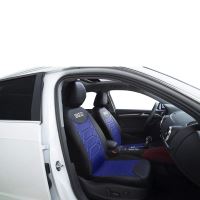 Set Huse Scaune Auto Sparco Sport, negru - albastru,  11 bucati