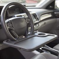 Masuta auto multifunctionala Siegbert, fixare pe volan, negru