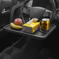 Masuta auto multifunctionala Siegbert, fixare pe volan, negru