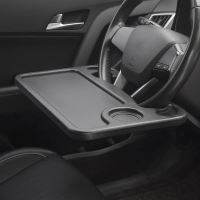 Masuta auto multifunctionala Siegbert, fixare pe volan, negru