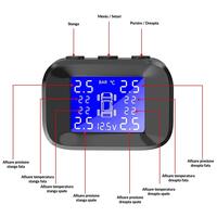Sistem monitorizare presiune anvelope cu senzori si unitate afisaj LCD, alimentare priza bricheta auto