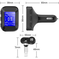 Sistem monitorizare presiune anvelope cu senzori si unitate afisaj LCD, alimentare priza bricheta auto