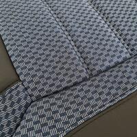 Set Huse Scaune Auto DeluxeBoss Classico, pentru bancheta rabatabila fractionata, 11 piese, albastru-alb