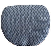 Set Huse Scaune Auto DeluxeBoss Classico, pentru bancheta rabatabila fractionata, 11 piese, albastru-alb