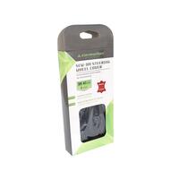 Husa volan din piele naturala 39-41 cm diametru, cu ac si ata pentru cusut, negru