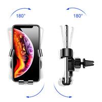 Gravity grid fixing phone holder, black