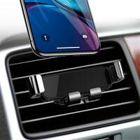 Gravity grid fixing phone holder, black
