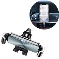 Gravity grid fixing phone holder, black