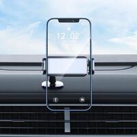 Car holder for phone with automatic fixing, black