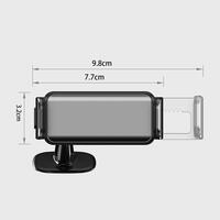 Car holder for phone with automatic fixing, black