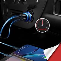 Incarcator auto cu 2 iesiri USB, type C SI QC 3.0, 33W