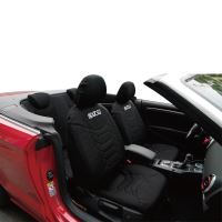 Set Huse Scaune Auto Sparco Sport, negru, 9 bucati