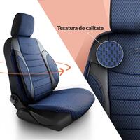 Set Huse Scaune Auto Panda Elegant, Albastru, 11 piese