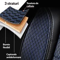 Set Huse Scaune Auto Panda Elegant, Albastru, 11 piese