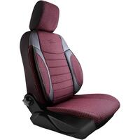 Set Huse Scaune Auto Panda Elegant, negru - visiniu, 11 piese