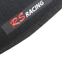 Set Covorase Auto Universale Custo Pol RS Racing, Mocheta, negru, 4 buc