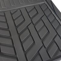Set covorase auto universale CUSTO POL Tyre, PVC, ajustabile, negru, 4 bucati