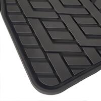 Set covorase auto universale CUSTO POL Tyre, PVC, ajustabile, negru, 4 bucati