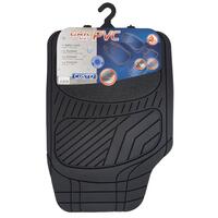 Set covorase auto universale CUSTO POL New Touring, PVC, ajustabile, negru, 4 bucati