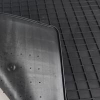 Covoras spate rectangular CUSTO POL, PVC, 60x50 cm, negru, 1 bucata
