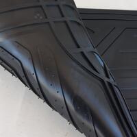 Set covorase auto universale CUSTO POL Contact, PVC, ajustabile, negru, 4 bucati