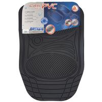 Set covorase auto universale CUSTO POL Space, PVC, ajustabile, negru, 4 bucati