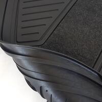Set covorase auto universale CUSTO POL Dipar, PVC, ajustabile, negru, 4 bucati