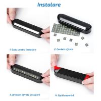 Suport afisaj numar telefon Siegbert, pentru parcare temporara, negru