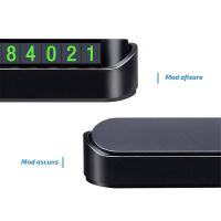 Suport afisaj numar telefon Siegbert, pentru parcare temporara, negru