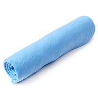 Laveta umeda din piele ecologica pentru sters geamuri, 66 cm x 43 cm, albastru