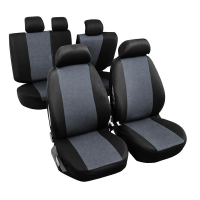 Huse Scaune Auto RoGroup cu airbag pt bancheta rabatabila fractionata, 9 bucati