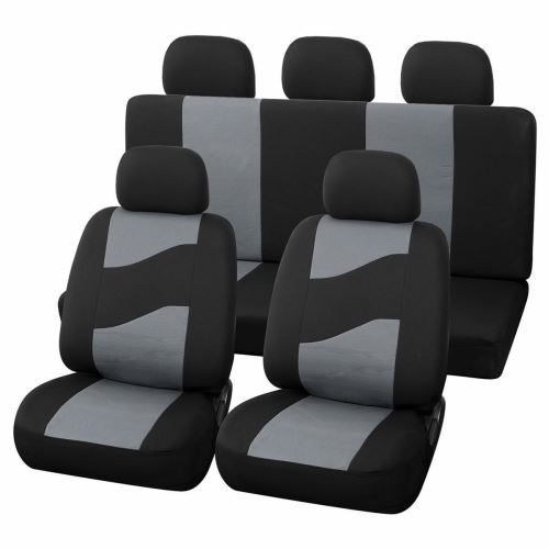 Huse Scaune Auto RoGroup Rider, cu fermoare pentru bancheta rabatabila, 11 bucati