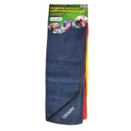Lavete RoGroup, din microfibra, pentru curatat geam, plastic, caroserie, 40cm x 40cm, set 3 buc