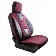 Set Huse Scaune Auto Panda Confort, negru - visiniu, 11 piese