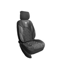 Set Huse Scaune Auto Panda Monaco, cu fermoare pentru bancheta rabatabila, negru gri, 11 piese