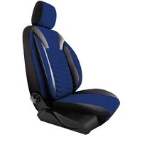 Set Huse Scaune Auto Panda Paris, Albastru-Negru, 11 piese