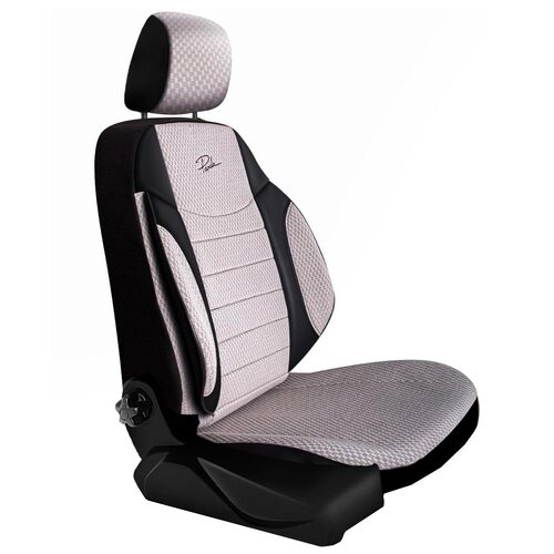 Set Huse Scaune Auto Panda Elegant, Bej Negru, 11 piese