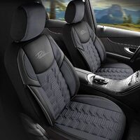 Panda Berlin Car Seat Cover Set - Ssangyong Kyron, Petrol Grey, 11 pieces