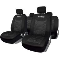 Set Huse Scaune Auto Sparco Sport, negru, 9 bucati