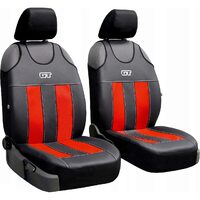 SET HUSE SCAUNE FATA, TIP MAIEU POK-TER GT, PIELE ECOLOGICA SI MATERIAL TEXTIL TIP ALCANTARA, 2 PIESE